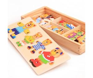 Woods Puzzle à enfiler en bois « Boris » Mon Petit Bébé