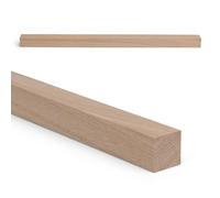 Woodsellers Chêne sur mesure - 25 x 25 mm, 350 - 1000 mm, longueur au choix - Baguette en bois massif (raboté et angle droit) - Techniquement séché et naturel (naturel, 25 x 25 x 800 mm)