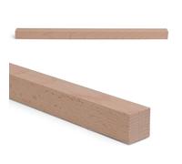Woodsellers Hêtre sur mesure 25 x 25 mm, 350 - 1000 mm, longueur au choix - Baguette en bois massif (raboté et angle droit) - Techniquement séché et prêt à coller (naturel, 25 x 25 x 350 mm)