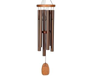 Woodstock Amazing Grace Chime Carillon éolien Moyen en Aluminium et Bois de Couleur Bronze, Longueur : 60,9 cm, AGMBR