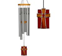 Woodstock Carillon inspirant Amazing Grace Chime, vitrages colorés