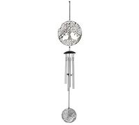 Woodstock Chimes FLTL Flourish Carillon Argenté 46 x 7 x 7 cm