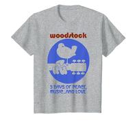 Woodstock - ... et l'amour T-Shirt, Enfant, Gris Chiné, 6 Ans