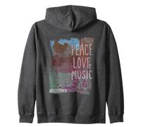 Woodstock Peace, Love and Music Sweat à Capuche