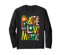 Woodstock Peace Love Music Manche Longue