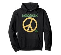 Woodstock Stitch Peace Sign Sweat à Capuche