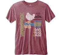 Woodstock - T-Shirt # XXL Red,Blue Unisex # Classic Vintage Poster [Import]