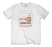 Woodstock - T-Shirt # XXL Unisex White # Peace Love Music [Import]