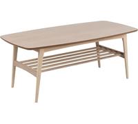 Woodstock table basse 1 étagère blanche.