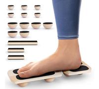 Woodure Entraîneur de renforcement des pieds pour entorses de cheville, planche d'équilibre, prévention physique des douleurs articulaires (version améliorée)