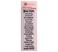 Woodware Frs364 clair Magic Ode to you Ensemble de tampons, Transparent