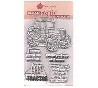 Woodware Jane Gill JGS496 Tampon tracteur magique transparent A6