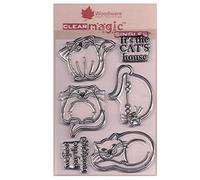 Woodware Jane Gill Tampons Magiques Transparents à Quatre fléines Fins A6