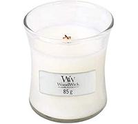 Woodwick White Teak bougie parfumée avec mèche en bois 85 g