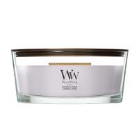 WoodWick Bougie parfumée Ellipse Mèche en bois crépitante Lavande et Cèdre Jusqu'à 50 h