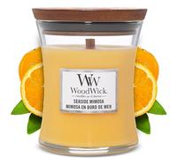WoodWick bougie jarre moyenne parfumée avec mèche Pluswick, Mimosa en bord de mer