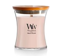 WoodWick Bougie parfumée Sablier moyen 275 g Vanille & Sel marin
