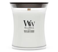 WoodWick Bougie parfumée Sablier Moyenne 275 g – Thé blanc & Jasmin