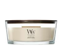 WoodWick – Bougie parfumée Opulent Wood Patchouli Crème – mèche en bois, 453,6 g