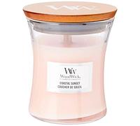 WoodWick – Bougie parfumée Coastal Sunset – mèche en bois 85 g