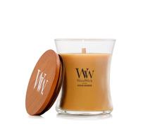 WoodWick Bougie parfumée Opulent Wood Golden Bourbon mèche en bois (hearthwick) 275 g
