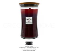 WoodWick Trilogy grande bougie jarre parfumée avec mèche Pluswick, Baies ensoleillées