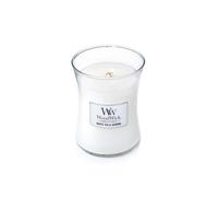 WoodWick Bougie Sablier Moyenne Medium Jar Blanc Tea&jasmine