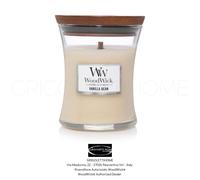 Woodwick Vanilla & Sea Salt bougie parfumée avec mèche en bois 275 g