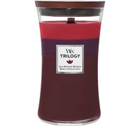 WoodWick - Grande bougie jarre parfumée Trilogy, mèche Pluswick - Baies ensoleillées
