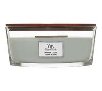 WoodWick Bougie parfumée Ellipse Mèche en bois crépitante Lavande et Cèdre Jusqu'à 50 h