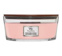 WoodWick Bougie parfumée Ellipse – mèche crépitante, fleurs pressées & patchouli, jusqu'à 50 h
