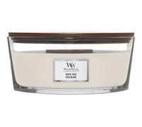 WoodWick White Teak bougie en cire Ellipse Cèdre, Bois de santal Blanc 1 pièce(s)