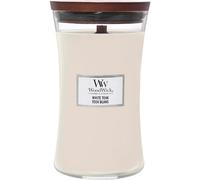 WoodWick Bougie parfumée White Teak mèche en bois 609,5 g
