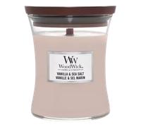 WoodWick Bougie parfumée Sablier moyen 275 g Vanille & Sel marin