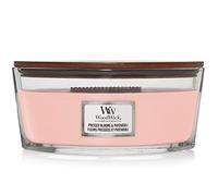 WoodWick Bougie parfumée Ellipse – mèche crépitante, fleurs pressées & patchouli, jusqu'à 50 h