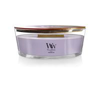 Woodwick Ellipse Bougie parfumée avec mèche crépitante | Spa Lavande | Jusqu'à 50 heures de combustion