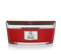 WoodWick Ellipse Bougie parfumée | Baies Pourpres | avec mèche crépitante | Durée de combustion : jusqu'à50pk heures
