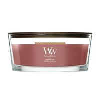 WoodWick Bougie parfumée Ellipse – Cannelle Chai – Mèche crépitante – Jusqu'à 50 h