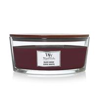WoodWick Ellipse Bougie parfumée | Cerise Noire | avec mèche crépitante | Durée de combustion : jusqu’à 50 heures