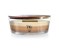 WoodWick Ellipse Trilogy bougie parfumée avec mèche Hearthwick | Café gourmand