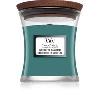 Woodwick Evergreen Cashmere bougie parfumée avec mèche en bois 85 g