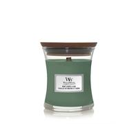 Woodwick Mint Leaves & Oak bougie parfumée avec mèche en bois 85 g