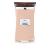 WoodWick – Bougie parfumée en jarre Coucher de soleil – Mèche qui crépite – Jusqu'à 130 h