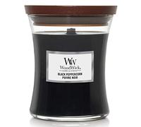 WoodWick grande jarre parfumée avec mèche en bois crépitante | Poivre Noir | Jusqu'à 60 heures de combustion