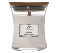 WoodWick Jarre parfumée Mini avec mèche en Bois crépitante - Douceur de Laine - Jusqu'à 20 Heures de Combustion