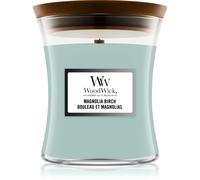 Woodwick Magnolia Birch bougie parfumée avec mèche en bois 275 g