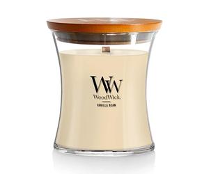WoodWick Medium Gousse de Vanille Bougie, Cire, Rose, 10 x 10 x 11 cm