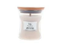 Woodwick Vanilla & Sea Salt bougie parfumée avec mèche en bois 85 g