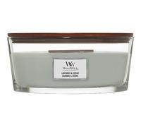 Woodwick Ellipse Bougie Parfumée Avec Mèche En Bois Crépitante | Lavande Et Cèdre | Jusqu'À 50 Heures De Combustion