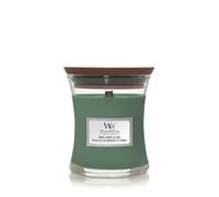 Woodwick Petite bougie parfumée Feuilles de menthe et chêne 85 g